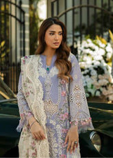 Kahf Luxury Embroidered Lawn 3 Piece Unstitched Suit KHF25LL KLR-01 MAEVE